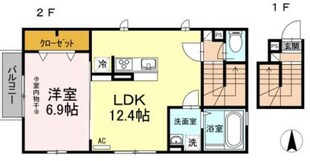 カーサプラシードの物件間取画像